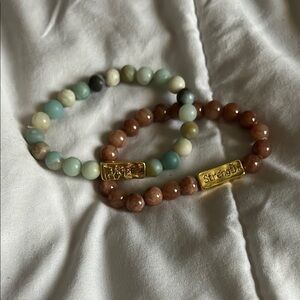 Hope and Strength Beaded Bracelets Set